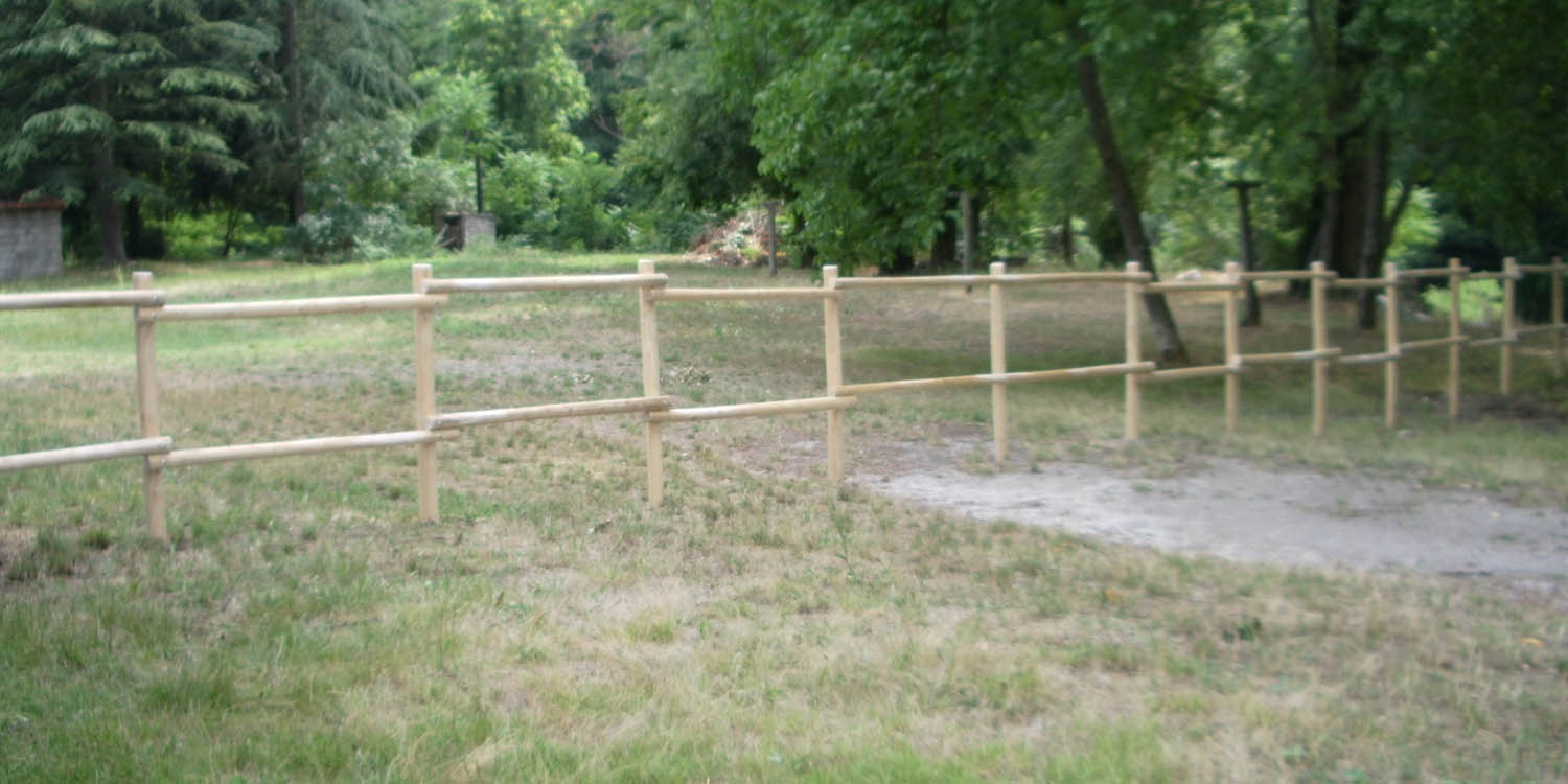 clôture bois chevaux pas chers