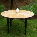 table en bois de châtaignier