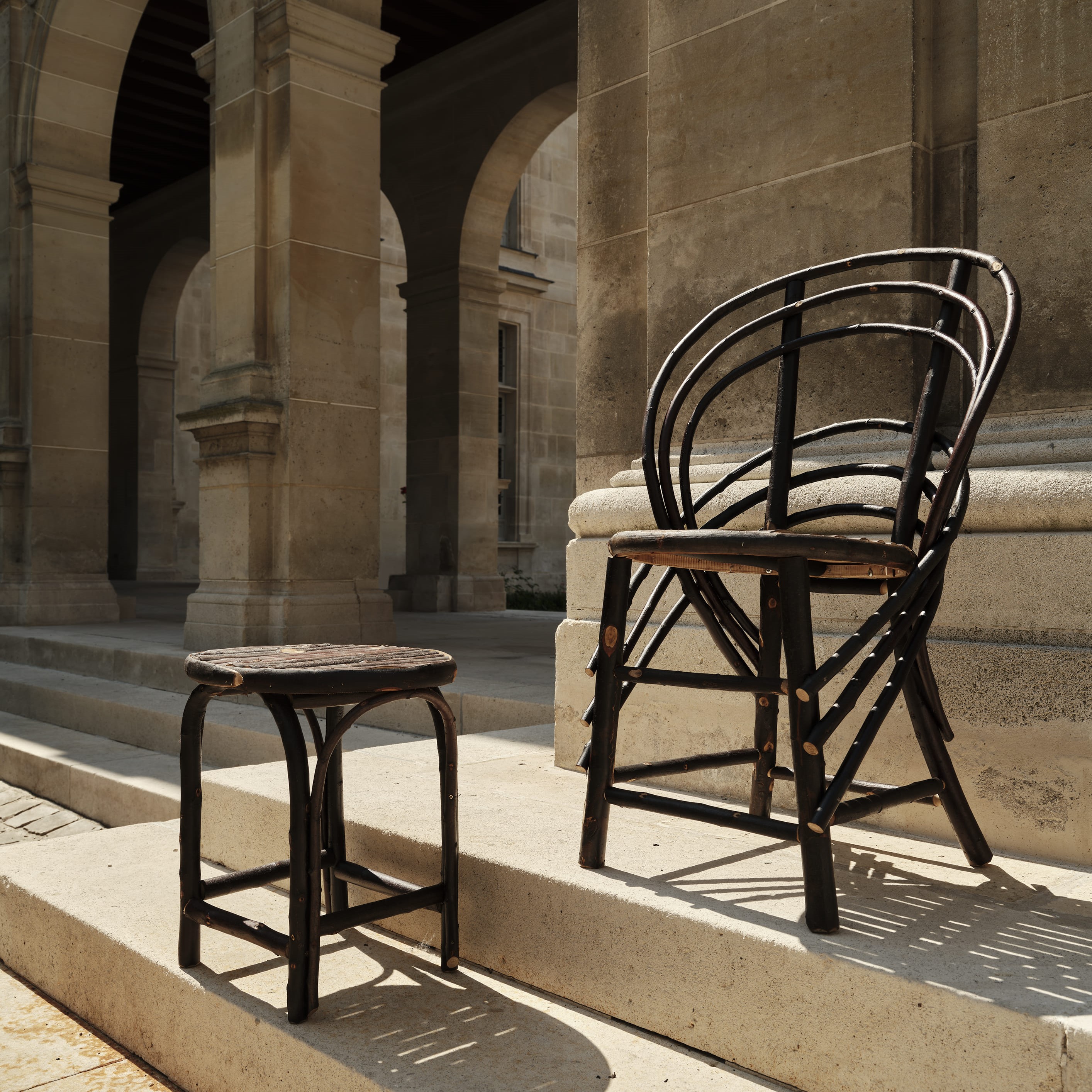 atelier CHATERSeN-Chaise et Tabouret Carnavalet-F.Champsaur-Photo-F.Touzet