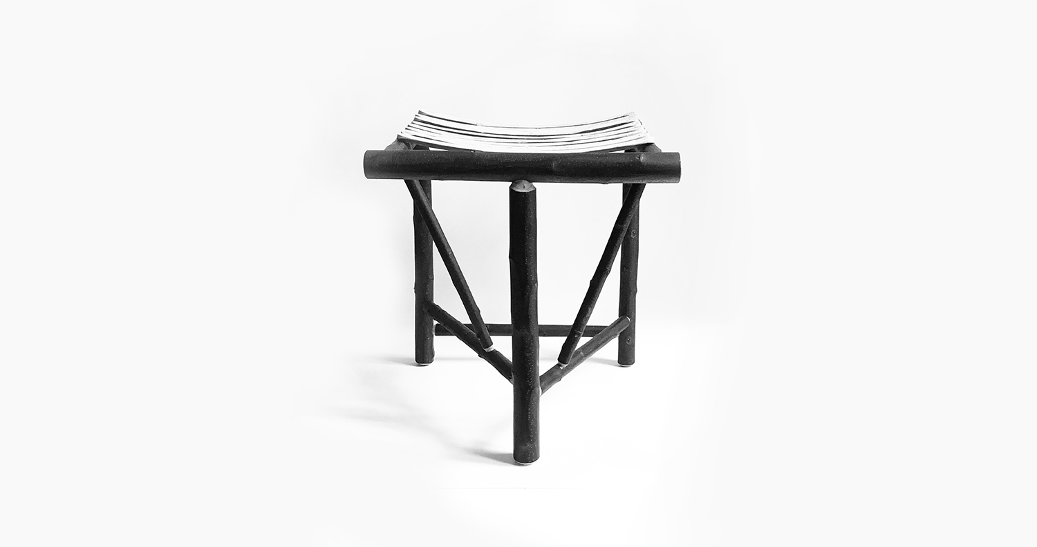 atelier CHATERSeN-Tabouret-Epinette-Design et Photo Huub UBBENS-Dos long NB